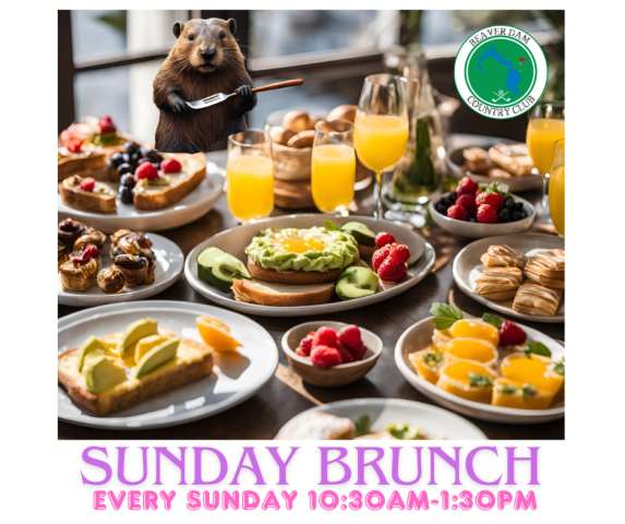 Sunday brunch with logo